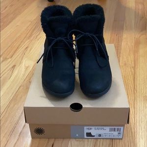 Ugg Wedge Ankle Boots (Women’s)-Black